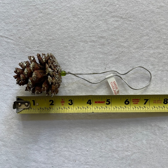 Pinecone Ornaments with Glitter & Beads, Set of 24, NWT - Picture 9 of 16